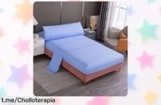 Juego de sábanas Meishida 3 piezas a un precio increíble, ¡colores perfectos para tu hogar! No te pierdas este super chollo que hará lucir tu cama como nunca.
