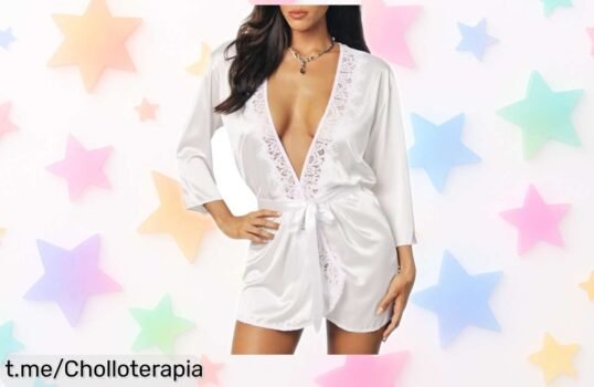 Kimono de satén con encaje Gatamiau, elegante y versátil ¡ofertón a un precio que no cuadra! No te quedes sin el tuyo y sácale el máximo partido a tus momentos en casa.