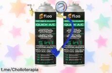 Kit Infloo 2x Quick A/C 5en1 para recargar el aire de tu coche tú mismo y a un precio que no podrás creer, ¡aprovecha esta oferta antes de que se acabe!