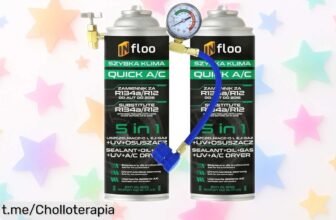 Kit Infloo 2x Quick A/C 5en1 para recargar el aire de tu coche tú mismo y a un precio que no podrás creer, ¡aprovecha esta oferta antes de que se acabe!