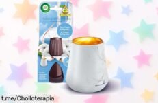 Kit ambientador Air Wick Essential Mist: aroma a aire fresco y algodón, 2 veces más esencia por un precio deslumbrante. Dale frescura a tu hogar y disfruta del ambiente ideal ya mismo.