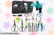 Kit completo de 24 herramientas para bonsái: transforma tus plantas con precisión y estilo, ¡ofertón que no querrás dejar escapar!