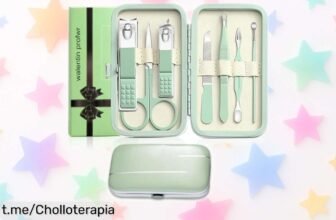 Kit completo de manicura y pedicura con pinzas que cortan hasta uñas gruesas, un ofertón irresistible que no puedes dejar escapar para cuidar tus manos y pies como mereces.