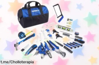 Kit de herramientas URASISTO con 174 piezas a un precio loco, todo para arreglos en casa y el taller. ¡No dejes pasar este ofertón que hará tu vida más fácil!