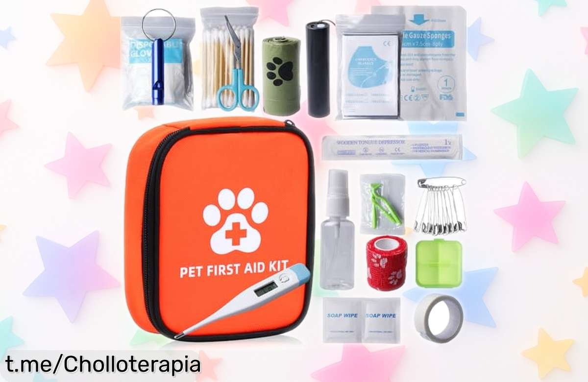 Kit de primeros auxilios Behogan para perros y gatos, ¡118 piezas que no puedes dejar escapar! Cuida a tu peludo con este súper chollo antes de que se agote.