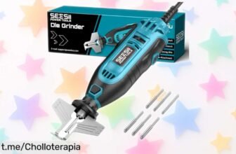 Kit eléctrico de afilado para motosierra SEESII, ahora a un precio loco: disfruta de cortes perfectos y fáciles como si fueran nuevos. ¡Corrige tus cadenas, pieza imprescindible ya!