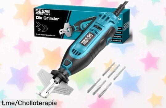 Kit eléctrico de afilado para motosierra SEESII, ahora a un precio loco: disfruta de cortes perfectos y fáciles como si fueran nuevos. ¡Corrige tus cadenas, pieza imprescindible ya!