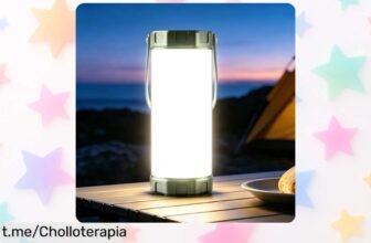 Lámpara de camping portátil Glocusent con 106 LED y 80 horas de luz a un precio de escándalo, ¡una oportunidad que iluminará tus aventuras!