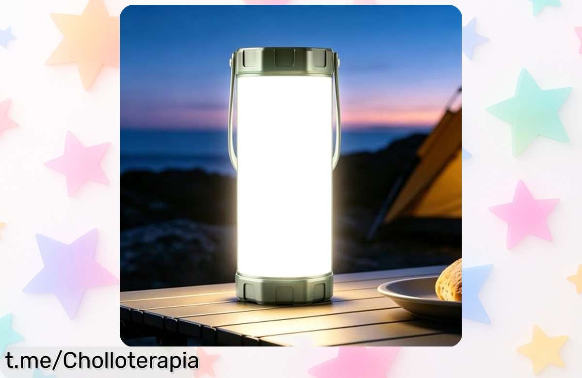 Lámpara de camping portátil Glocusent con 106 LED y 80 horas de luz a un precio de escándalo, ¡una oportunidad que iluminará tus aventuras!