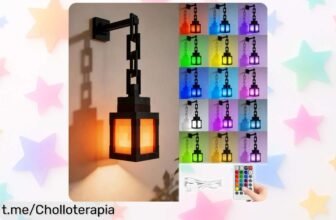 Lámpara de noche portátil Kayuneed con mando a distancia: ¡16 colores, batería duradera y flexibilidad total! Este chollazo solo se ve una vez en la vida, no lo dejes escapar.