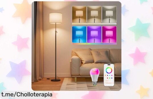 Lámpara de pie DUSKTEC con 16 millones de colores y ritmo musical bajo un precio increíble que hará vibrar tu hogar: ¡aprovecha este chollazo antes que se acabe!