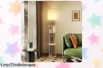 Lámpara de pie HOMCOM con mando a distancia y estantes para adornar tu hogar, ¡descuentos nunca vistos en la forma de iluminar tus espacios!