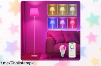 Lámpara de pie inteligente DUSKTEC a un precio loco que llena tus noches de luz y música: ¡no te quedes sin la tuya, transforma tu hogar ahora!