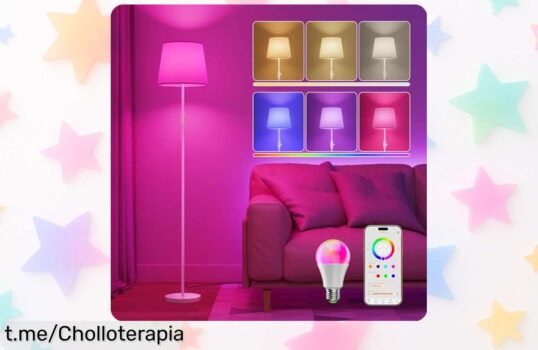 Lámpara de pie inteligente DUSKTEC a un precio loco que llena tus noches de luz y música: ¡no te quedes sin la tuya, transforma tu hogar ahora!