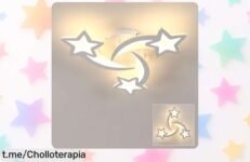 Lámpara de techo LED Osairous con diseño estrella que ilumina como nunca y cuida tu vista, ¡aprovéchala antes de que se acabe este ofertón irrepetible!