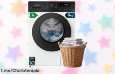 Lavadora de 6 kg Cecotec Bolero DressCode 6150 Inverter: ¡rebaja increíble que te hará sonreír cada vez que laves! No dejes pasar este ofertón para tener ropa impecable.