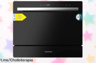 Lavavajillas compacto Cecotec Bolero Aguazero 2400 Black Glass: rebajado a precio de risa para que tu cocina brille sin esfuerzo, ¡aprovéchalo antes de que se acabe!