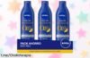 Leche corporal reafirmante NIVEA Q10 en pack de 3, cuida tu piel con un ofertón que no puedes dejar escapar, ¡hidratación intensa y firmeza garantizada!