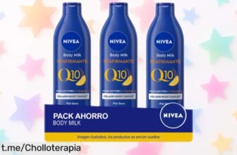 Leche corporal reafirmante NIVEA Q10 en pack de 3, cuida tu piel con un ofertón que no puedes dejar escapar, ¡hidratación intensa y firmeza garantizada!