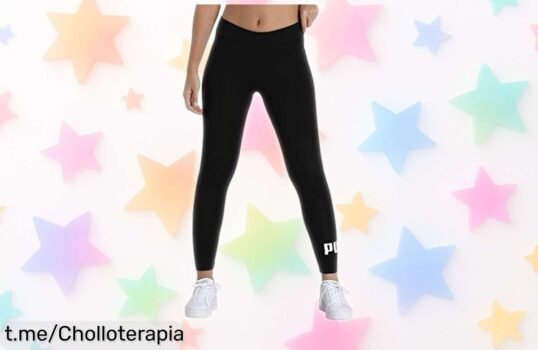 Leggings deportivos PUMA ESS No.1, ¡un ofertón que no puedes dejar pasar! Calidad increíble y diseño único a un precio de locura que te hará sentir genial.