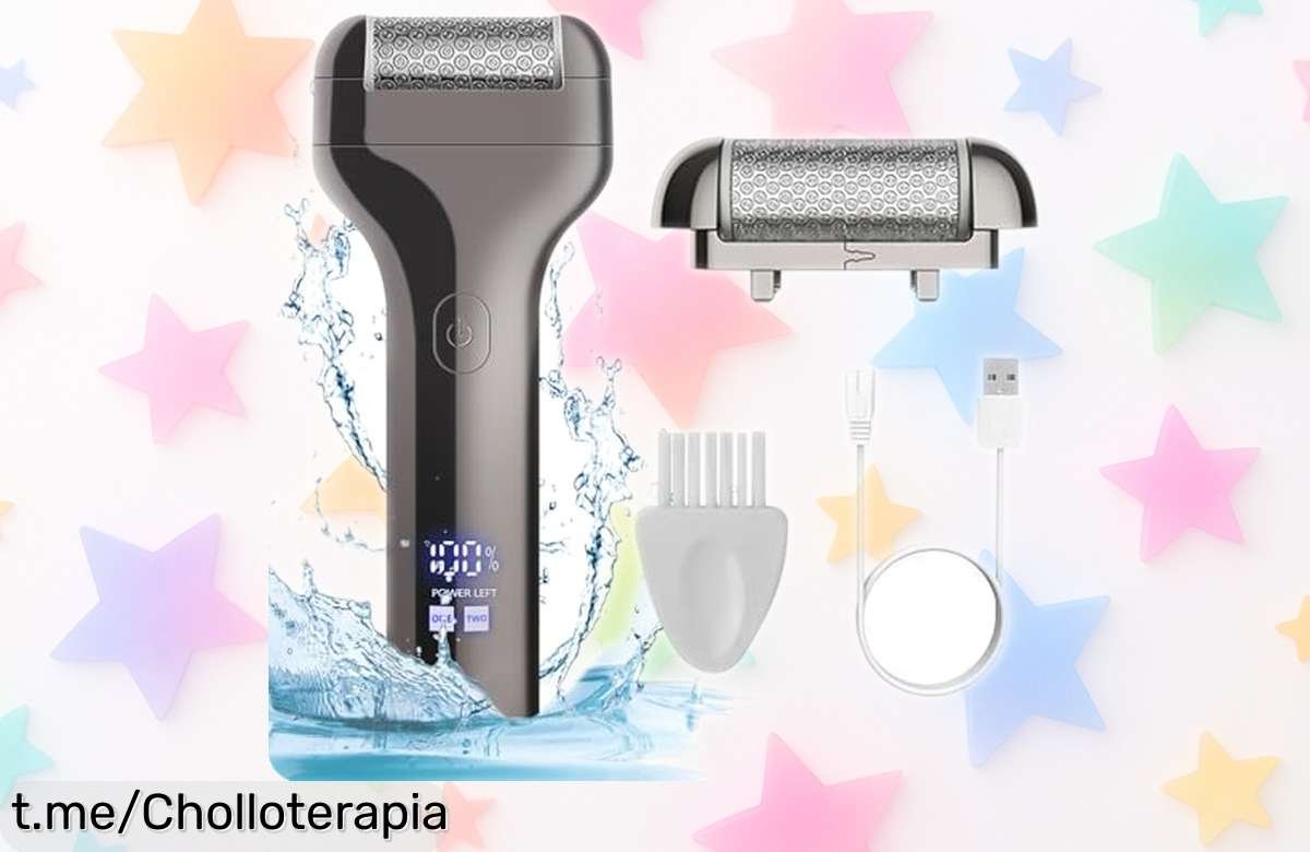 Lima eléctrica para pies que elimina callos sin dolor: descúbrela a un precio rebajado y da a tus pies el cariño que merecen antes de que se acabe la oferta. ¡No lo dejes pasar!