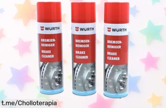 Limpiador de frenos en spray Würth 500 ml Pack de 3 a precio rebajado; ¡discos relucientes y limpieza a fondo que te dejará asombrado!
