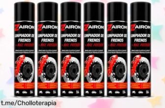 Limpiador de frenos en spray Zairom, pack de 12 unidades a precio loco para que tu coche o moto brille como nuevo; ¡no te lo pierdas, dale el cuidado que se merece!