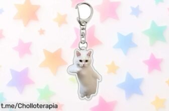 Llavero de gato transparente y divertido para tu mochila, ¡ahora más barato que un dulce! Este diseño único te hará sonreír cada día. No te quedes sin el tuyo ya.