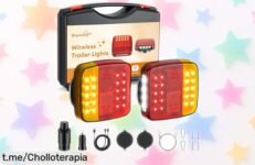 Luces magnéticas BlumWay para remolques y vehículos a un precio rebajado, con mando a 30 metros y batería de hasta 10 horas. ¡Aprovecha este chollazo que no se repetirá!