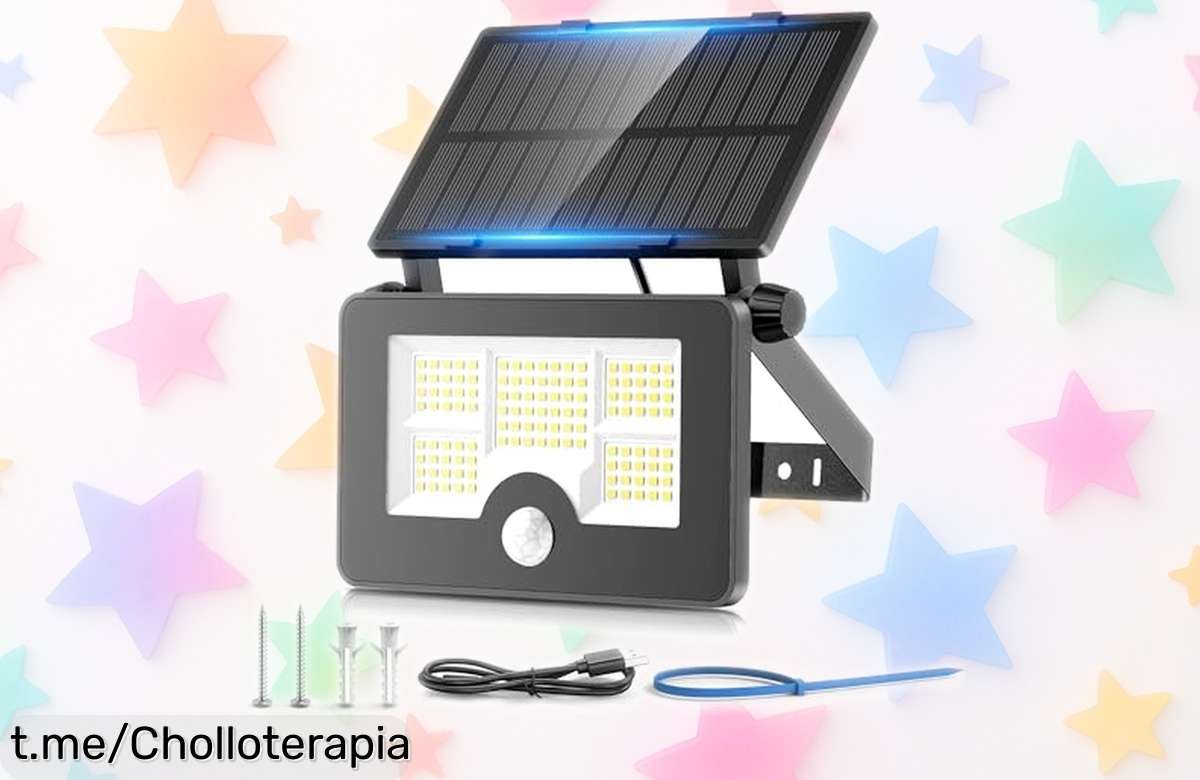Luz solar exterior potente OHAYORI con sensor de movimiento que ilumina tu jardín por un precio rebajado: alegría y seguridad para tus noches, ¡no te quedes sin la tuya!