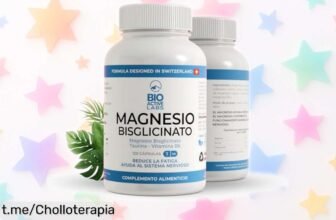 Magnesio Bisglicinato en 120 cápsulas para cargar pilas y dormir mejor, ¡chollazo con precio loco que no puedes dejar pasar! Relájate y levanta el ánimo rápido.