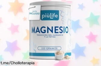 Magnesio en polvo PiùLife para relajar músculos y mejorar tu descanso a un precio loco que te hará sentir estupendamente cada día. ¡No dejes pasar esta oportunidad única!
