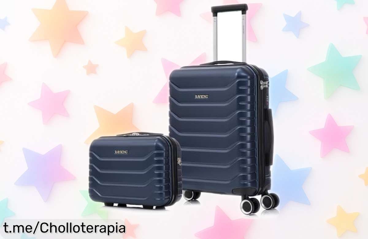 Maleta de cabina Raykong semirígida, perfecta para tus escapadas: ¡ofertón con 4 ruedas y cierre numérico que hará felices a los viajeros! No dejes pasar esta oportunidad única.