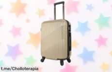 Maleta de cabina rígida EasyTour con 4 ruedas a un precio loco, viaja sin líos y estrena tus aventuras ahora mismo antes de que se agote este super chollo.