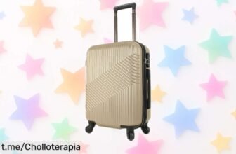 Maleta de cabina rígida EasyTour con 4 ruedas a un precio loco, viaja sin líos y estrena tus aventuras ahora mismo antes de que se agote este super chollo.