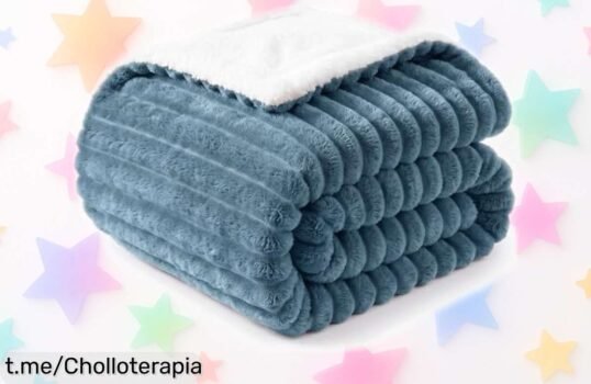 Manta WAVVE de doble cara para sofá y cama, la comodidad que abriga tu hogar a un precio loco que no querrás dejar escapar. ¡Hazte con ella antes de quedarte sin!