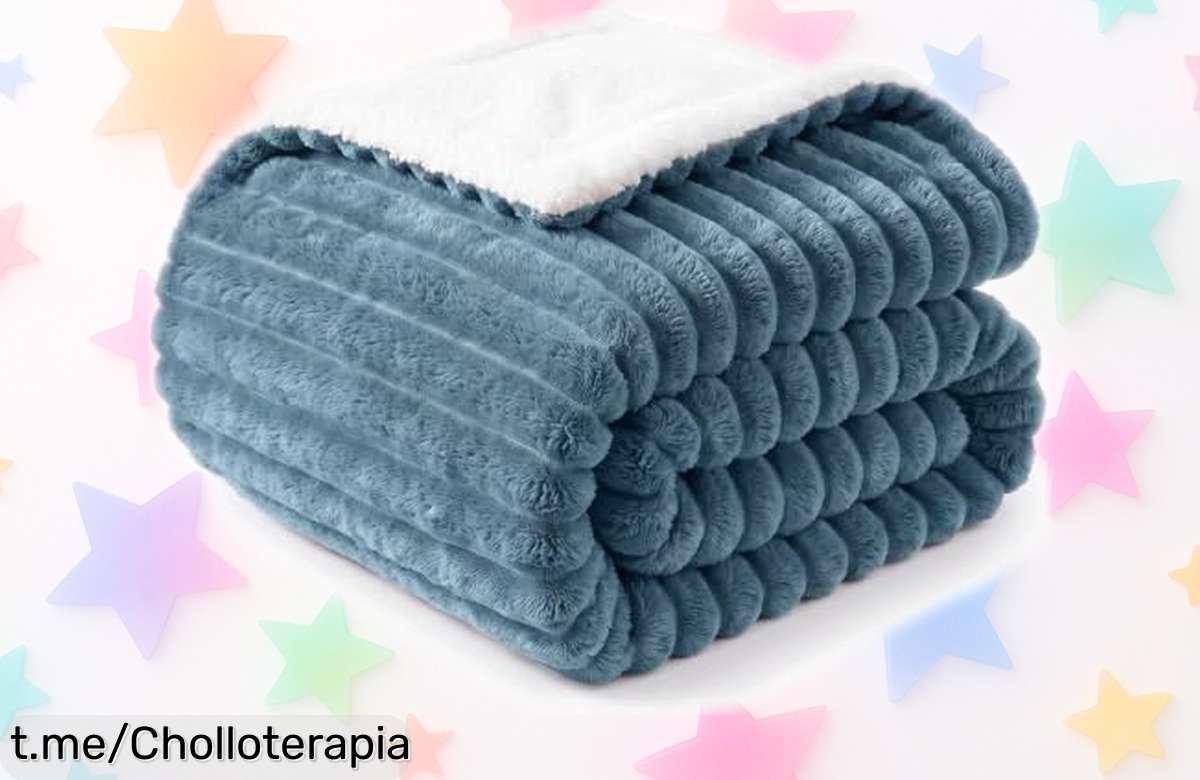 Manta WAVVE de doble cara para sofá y cama, la comodidad que abriga tu hogar a un precio loco que no querrás dejar escapar. ¡Hazte con ella antes de quedarte sin!
