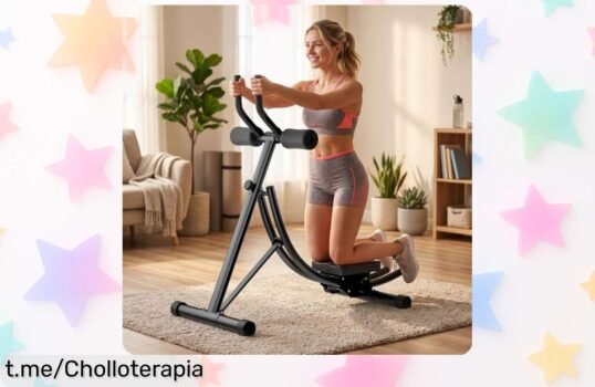 Máquina abdominal plegable con asiento giratorio 180° para entrenar desde todos los ángulos, precio loco y espacio mínimo: ¡aflórtalas todas tus ganas de ponerte en forma ya!