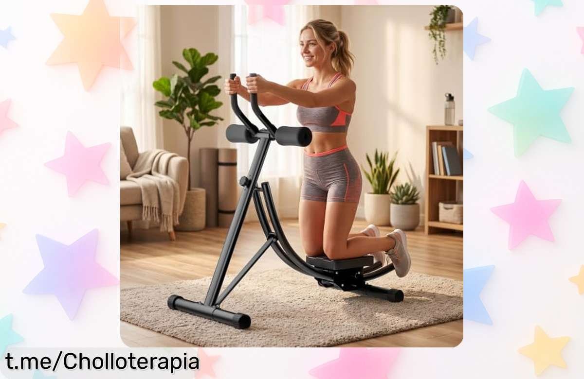 Máquina abdominal plegable con asiento giratorio 180° para entrenar desde todos los ángulos, precio loco y espacio mínimo: ¡aflórtalas todas tus ganas de ponerte en forma ya!