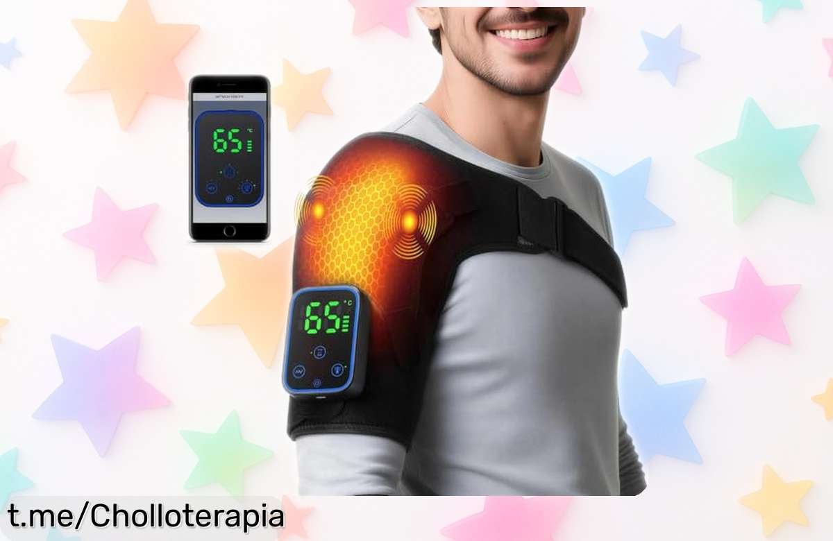 Masajeador de hombros con 7 modos de calor y 3 de masaje: un chollazo para que te relajes al máximo. ¡No pierdas la oportunidad de cuidarte en casa!