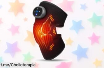 Masajeador inalámbrico para rodillas BIBIRE que alivia el dolor con calor y vibración, ahora a un precio loco. No dejes pasar esta oportunidad única para cuidar tus piernas ya mismo.