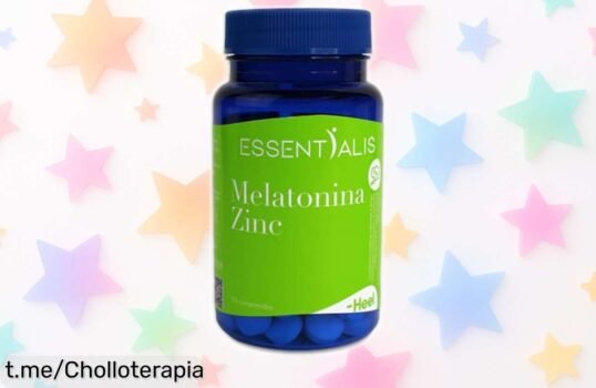 Melatonina Essentialis con zinc para dormir como un bebé: suplemento vegano a precio de locura que cuida tu salud mientras duermes, ¡no te lo pierdas!