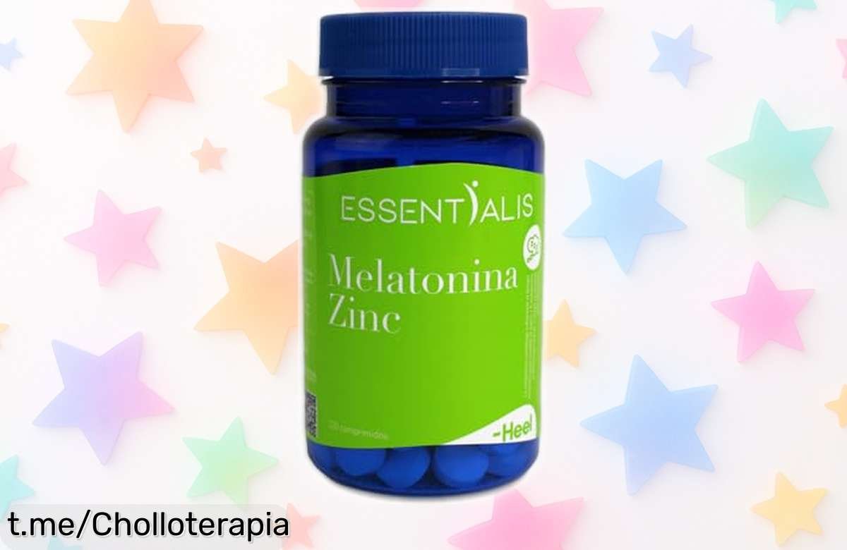 Melatonina Essentialis con zinc para dormir como un bebé: suplemento vegano a precio de locura que cuida tu salud mientras duermes, ¡no te lo pierdas!