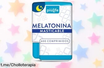 Melatonina pura PiùLife en mini pastillas, 600 unidades para dormir rápido y natural a un precio de ganga que no te puedes perder, ¡disfruta del descanso como nunca!