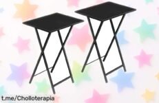 Mesa auxiliar plegable HOOBRO: el ofertón que transforma tu espacio en segundos y se monta sin complicaciones, ¡no dejes escapar esta oportunidad!