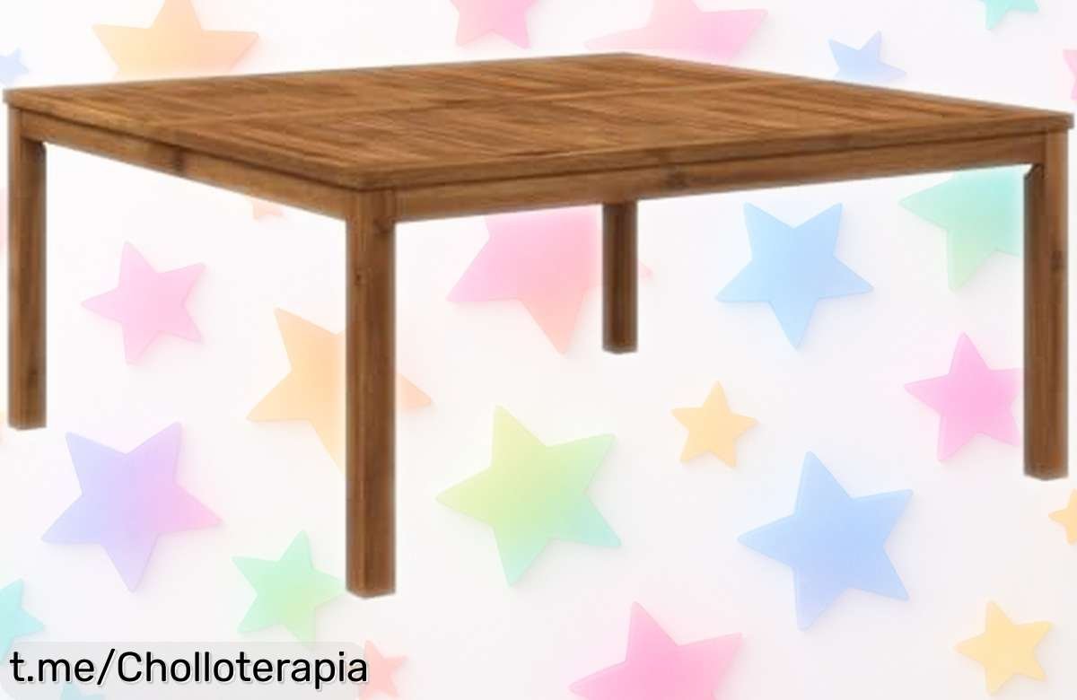 Mesa de centro de madera maciza vidaXL: belleza rústica y resistencia para tu hogar a un precio rebajado que te hará sonreír, ¡descúbrelo ya!