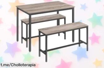 Mesa de comedor con 2 sillas VASAGLE a precio loco, ideal para espacios pequeños: aprovecha esta oferta que te hará sonreír y ganar espacio en tu hogar ¡Compra ya!