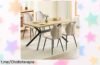 Mesa de comedor con 4 sillas LEWE, diseño moderno y resistente a un precio loco que no podrás dejar pasar: ¡crea momentos inolvidables en tu hogar!
