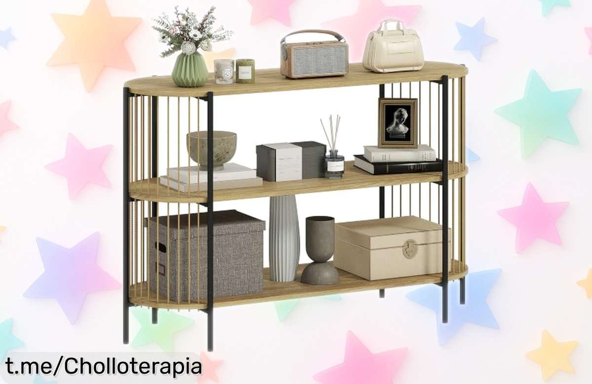 Mesa de consola HOMCOM bohemia y elegante, ¡diseño único con espacio infinito que te encantará a un precio regalado que no puedes dejar pasar!