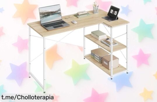 Mesa de escritorio WOLTU ideal para gaming o trabajar, espaciosa y con patas ajustables a un precio rebajado que no podrás dejar escapar. ¡Hazte con ella antes de que desaparezca!